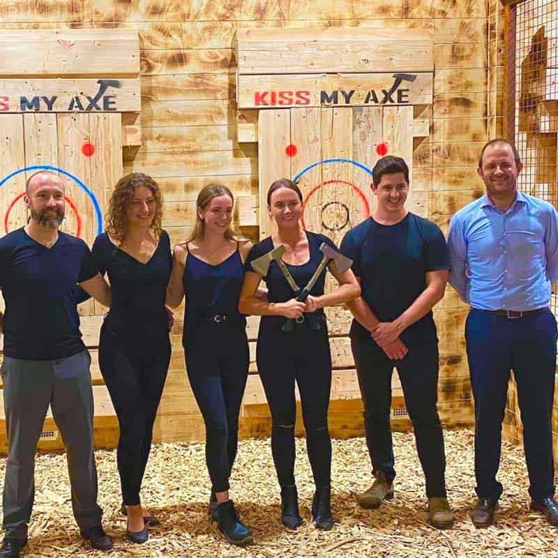 a group of people posing for a picture