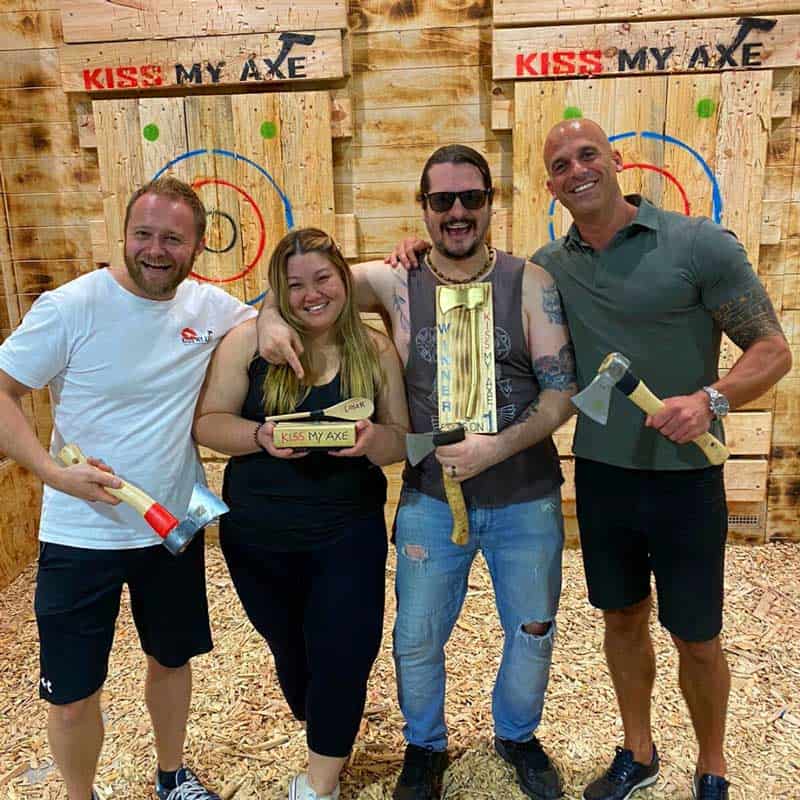 Matt Barlow et al. posing for a picture