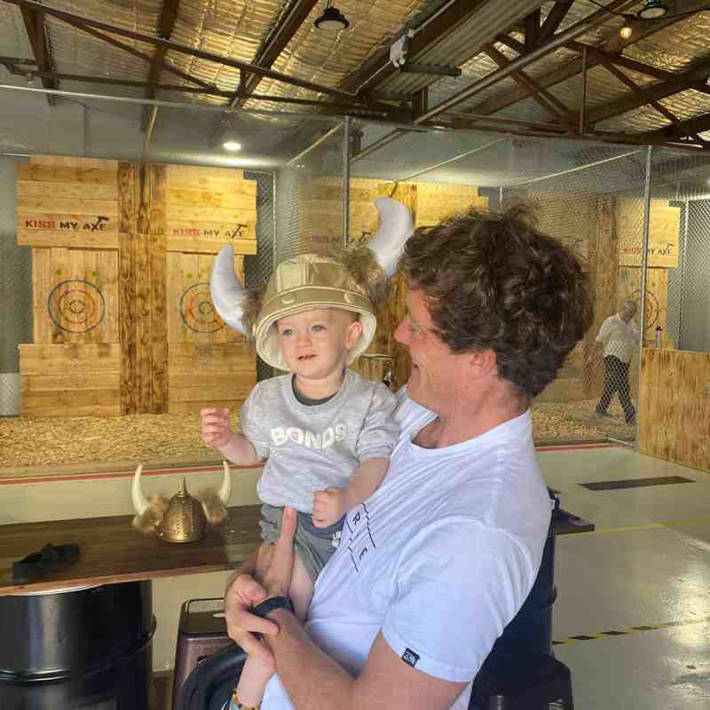 a person standing in a kitchen