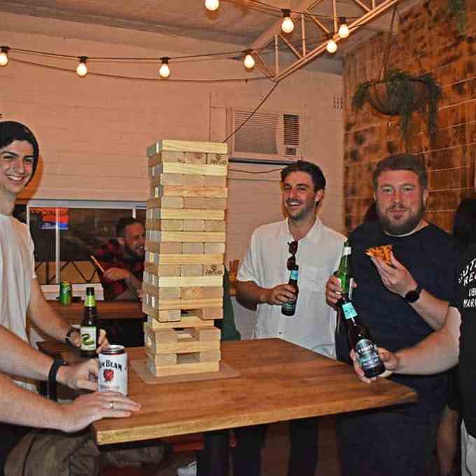 a group of people posing for the camera