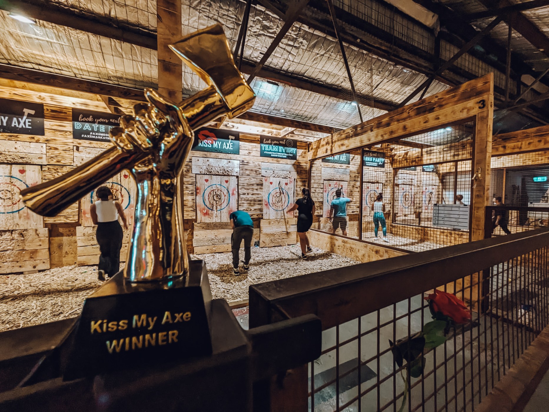 Axe Throwing at Kiss My Axe