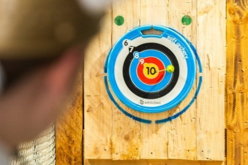 wooden circle target