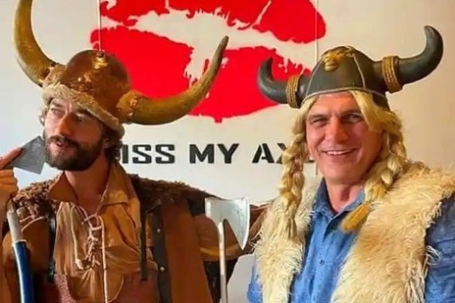 a person wearing a costume