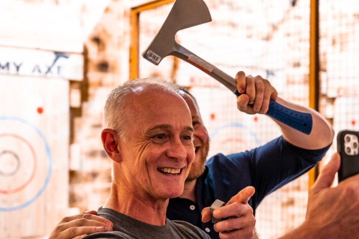 a person holding a phone