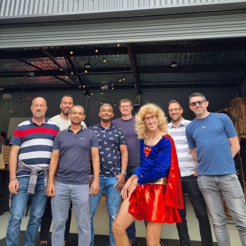 Sydney bucks party axe throwing group