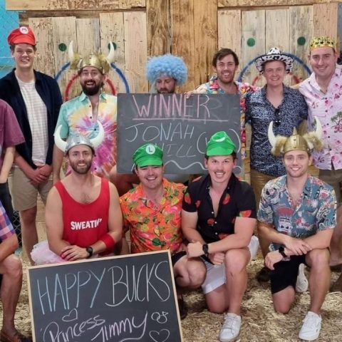 Sydney bucks party axe throwing group