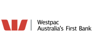 Westpac logo with text 'Australia's First Bank'.